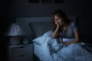 substance use disorder - woman with insomnia